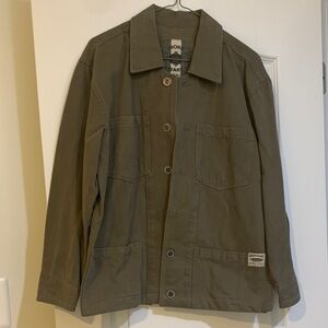 Chico's Olive Green Shirt Jacket